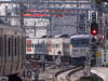 上野から東京に向かう185系の試運転列車。上野東京ライン開業を控え、試運転が続いている。